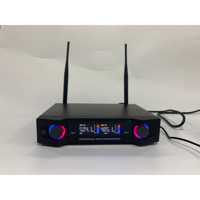 Kontrol Volume Speaker PA Profesional Sistem Mikrofon Nirkabel UHF Dengan Speaker Bluetooth