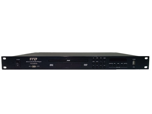 Hitam 1U Tinggi Mp3 DVD Audio Player AM FM DVD Player 50HZ RS232