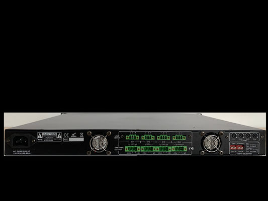 DC24V 4*500W Kelas D Audio Amplifier Untuk Bisnis Efisiensi Tinggi