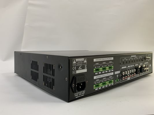 6*120W Audio Matrix Amplifier 6 Saluran Sistem Pa Mengatur Rasio 70dB S/N