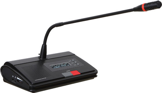 Sistem Konferensi Nirkabel Isi Ulang UHF Master Controller Baterai LIPO Isi Ulang