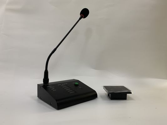 6 Zona Sistem Mikrofon Paging Panggilan Gooseneck Jarak Jauh Untuk Amplifier Matriks Audio