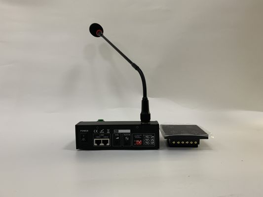 6 Zona Sistem Mikrofon Paging Panggilan Gooseneck Jarak Jauh Untuk Amplifier Matriks Audio