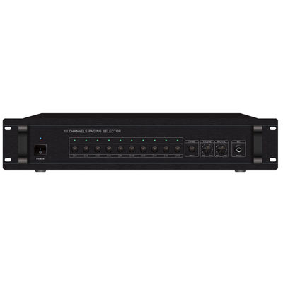 FTD-110P 10 Zona Paging Selector Penguat Konser Luar Ruangan 830W