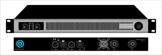 ODM 4 Channel Amplifier Pro Audio 4 * 650W Dengan Tingkat DSP Kelas D