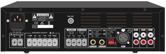 Profesional PA Mixer Amp 60W Audio Amplifier Tahan Suhu Tinggi
