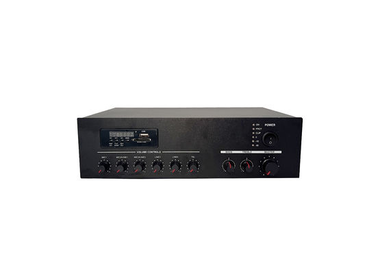 Profesional PA Mixer Amp 60W Audio Amplifier Tahan Suhu Tinggi