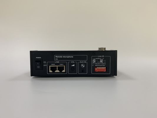 RS485 600m PA System Amplifier Remote 6 Zona Mikrofon Hingga 8 Unit
