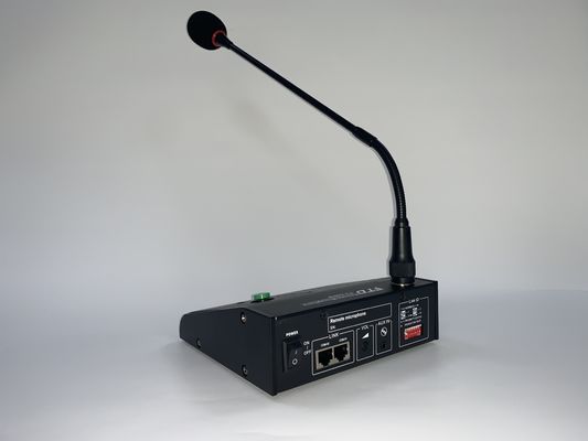 RS485 600m PA System Amplifier Remote 6 Zona Mikrofon Hingga 8 Unit