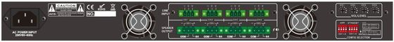 FTD 4*350W 4 Saluran Kelas D Power Amplifier Konsumsi Daya 1750W