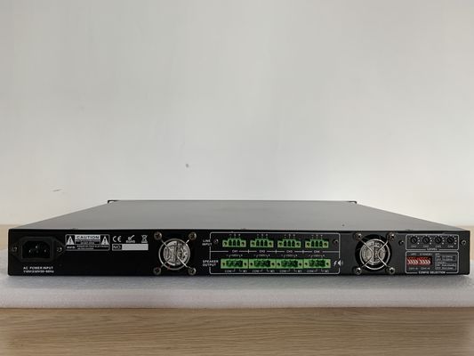 FTD 4*350W 4 Saluran Kelas D Power Amplifier Konsumsi Daya 1750W