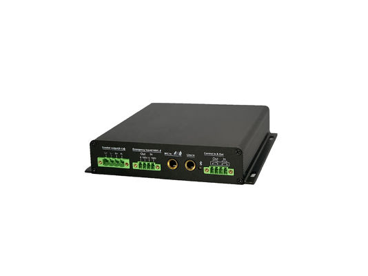 Amplifier Paging Sistem IP Hitam Wall Mount Amp 30W 8 Ohm