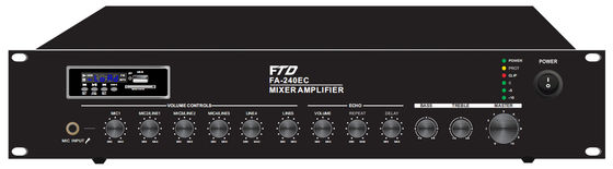Amplifier Sistem Pa Alamat Publik Kecil 240W Untuk Pasar Super