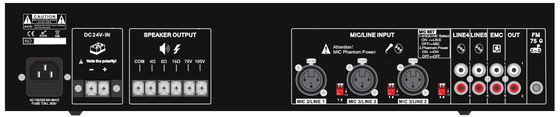 Amplifier Sistem Pa Alamat Publik Kecil 240W Untuk Pasar Super