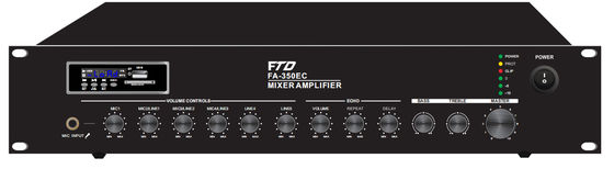 19in Rack Mount PA System Amplifier Penguat Daya 350W Untuk Sekolah