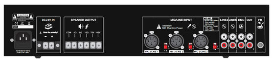 OEM 500W 100V PA System Amplifier Dengan ECHO Mixer Amp Overload Protection