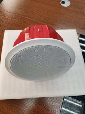 Sistem Speaker Langit-Langit Tahan Api 6W Dengan Transformer EN54-24 Standar EVAC