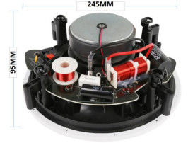 Speaker Sistem PA 6,5in 8 Ohm Flush Mount Speaker Langit-Langit Tanpa Bingkai