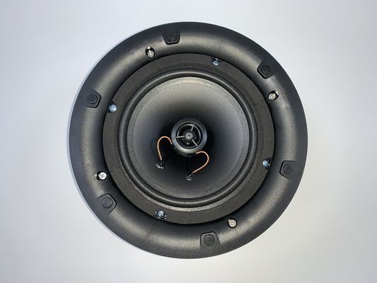 6.5 &quot;7.5w/15w/30w Full Range Speaker Langit-Langit Tanpa Bingkai Dengan Penutup Logam