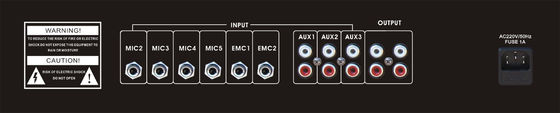 AC220V 240V Sistem Alamat Publik Audio Pre Amplifier Peralatan Pemrosesan Sinyal