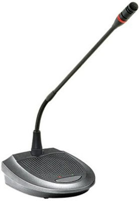 Unit Delegasi Sistem Konferensi Kabel Gooseneck 39cm Dengan Satu Input Earphone 3.5mm