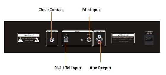 ROHS OEM Metal Zone Mixer Amplifier Sistem Alamat Publik