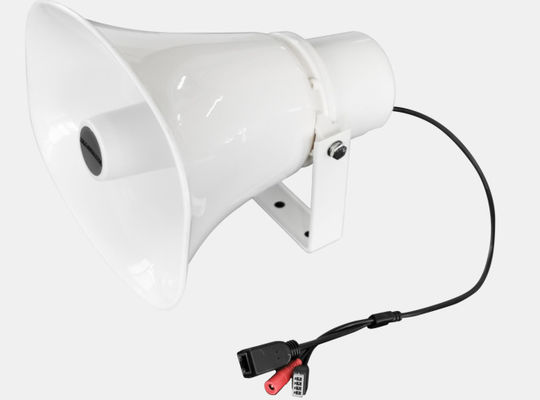 10/100Mbps IP Network PA System 15W SIP POE Horn Speaker Mudah Dipasang