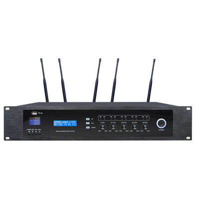 Sistem Konferensi Nirkabel FTD DC12V UHF Master Controller Dengan Perekam MP3 Player