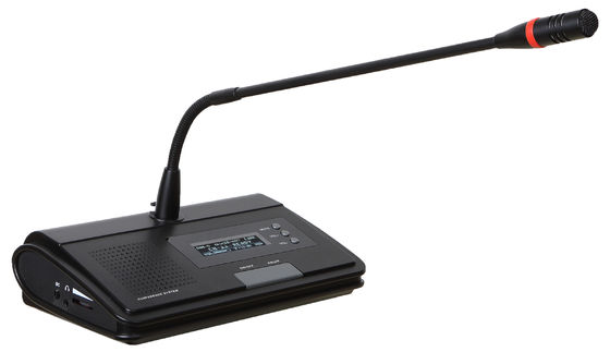 Sistem Konferensi Nirkabel FTD DC12V UHF Master Controller Dengan Perekam MP3 Player