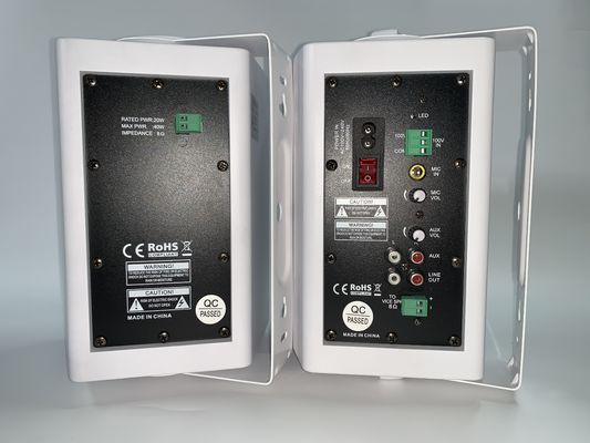 20W+20W PA Aktif Speaker Dinding Mount 220V 60Hz