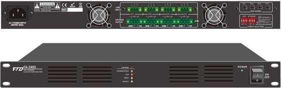 Penguat Daya Kelas D ISO9001 Penguat Digital PA 120W 115V