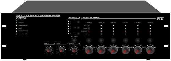 Zone Evac Controller Sistem Alarm Suara Built - In 500W Class - D Amplifier
