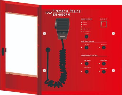 Sistem Evakuasi Suara Digital Alarm Suara Poe Emergency Fireman Paging Microphone