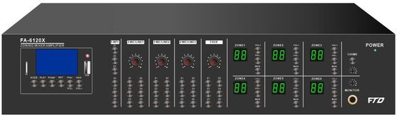 amplifier dan speaker power mixer dengan matrix amplifier