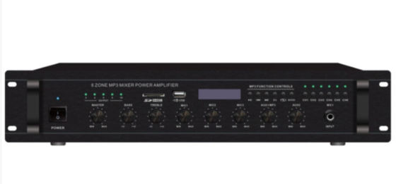 Mixer Amplifier 6 Zona 500w Amplifier Audio Dengan Sistem Alamat Publik MP3 &amp; FM Set Lengkap