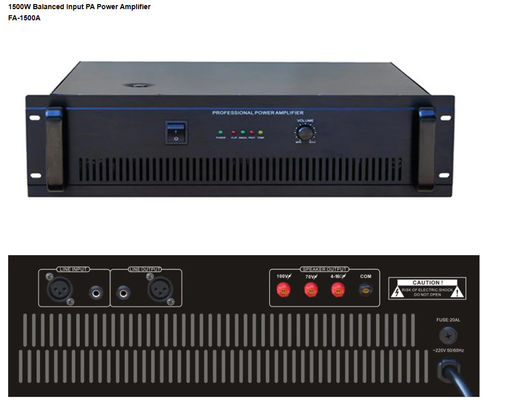 Penguat Daya PA Input Seimbang 2000W Penguat Daya Profesional 20000W