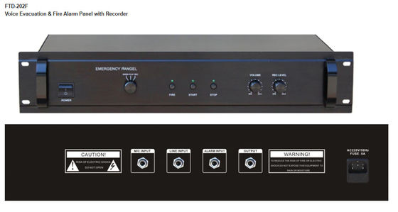 Evakuasi Suara &amp; Panel Alarm Kebakaran dengan Perekam sistem pa speaker luar ruangan profesional