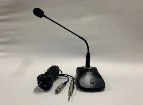 Mikrofon Meja Kondensor Mikrofon Berkabel Gooseneck dengan DC9V